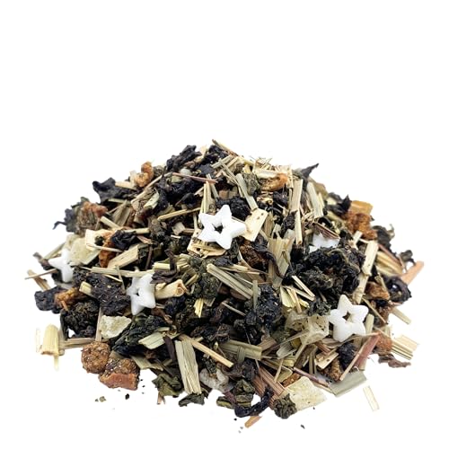 Schneesternchen Oolong mit Ananas-Birne-Vanille-Geschmack, mild, süß, cremig-sahnig, frisch abgefüllt Schneesternchen Oolong mit Ananas-Birne-Vanille-Geschmack, mild, süß, cremig-sahnig, frisch abgefüllt von 1000tees