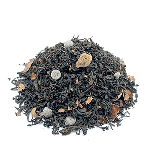 Schwarztee BIO Schoko-Kakao-Tee mit Kakao-Schoko-Geschmack, süß, weihnachtlich, cremig-sahnig, kakaoig, frisch abgefüllt von 1000tees