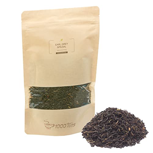 Schwarztee Earl Grey-Spezial mit Bergamotte-Geschmack, rauchig, bergamottig, jasminig, frisch abgefüllt Schwarztee Earl Grey-Spezial mit Bergamotte-Geschmack, rauchig, bergamottig, jasminig, frisch abgefüllt von 1000tees