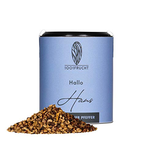 1001 Frucht Pfeffer Gewürzmischung "Hans" 60g | Pikante Gewürzmischung für Fleisch und Gemüse 1001 Frucht Pfeffer Gewürzmischung "Hans" 60g | Pikante Gewürzmischung für Fleisch und Gemüse von 1001 Frucht