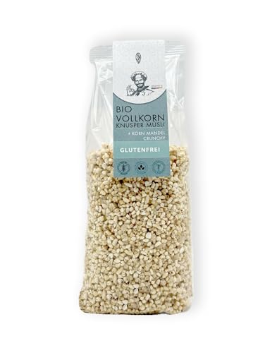 1001 Frucht – Glutenfreies Bio 4-Korn Müsli Mandel Crunchy, 250g, Mit Reissirup Gesüßt – Ideal zum Frühstück oder als Snack, Vegan, Reich an Ballaststoffen 1001 Frucht – Glutenfreies Bio 4-Korn Müsli Mandel Crunchy, 250g, Mit Reissirup Gesüßt – Ideal zum Frühstück oder als Snack, Vegan, Reich an Ballaststoffen von 1001 Frucht