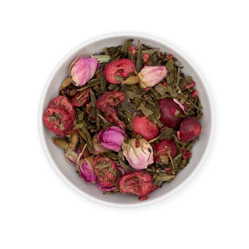 1001 Frucht - Grünteemischung Sencha Cranberry Rose - 100g von 1001 Frucht