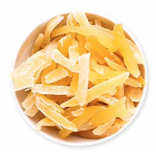 1001 Frucht Ingwerstäbchen kandiert 250g Trockenfrüchte mit Vitamin C Magnesium Eisen I kandierter Ingwer Thailand I Candied Ginger I Ingwer Stäbchen scharf bis süß von 1001 Frucht