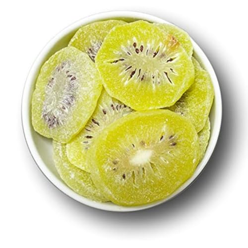 1001 Frucht Kandierte Kiwi Scheiben 500 g leicht geschwefelt I Aromatische Kandierte Früchte ohne Zusatzstoffe I Premium Trockenfrüchte Kiwi als gesunder Früchte Snack Müslifrüchte Knabberei von 1001 Frucht