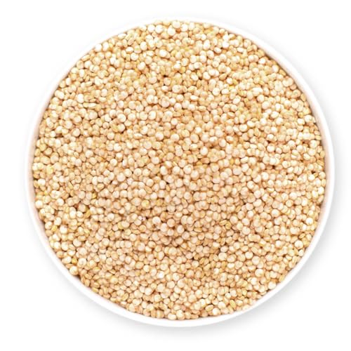 1001 Frucht Bio Quinoa weiß naturbelassen 500 g - Glutenfreie Quinoa Samen ohne Konservierungsstoffe & Zusätze I Pseudo Getreide vegane vegetarische Ernährung I Weiße Bio-Quinoa aus Peru von 1001 Frucht