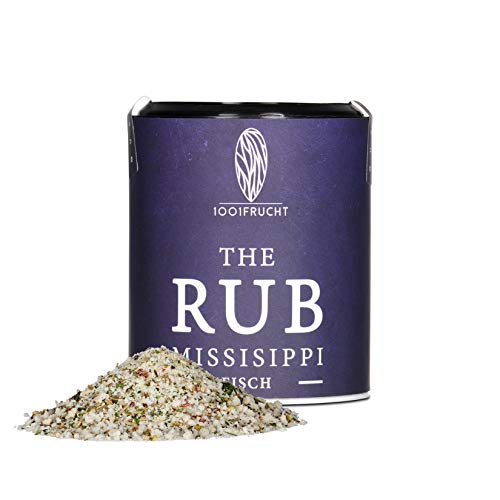 1001 Frucht The Rub Missisippi 40g I milde Fisch-Grillgewürzmischung nach amerikanischer Rezeptur I Gewürze aus aller Welt I Premium Gewürzzubereitung aus den USA für Ihre private 3 Sterne Küche I von 1001 Frucht