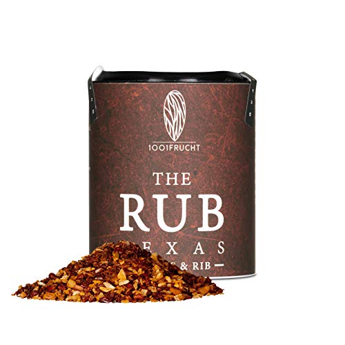 1001 Frucht The Rub Texas 80g I Premium Grillgewürzmischung für Steaks und andere Fleischgerichte I Texas Gewürz I Texas Gewürzmischung I Steak Gewürzmischung von 1001 Frucht