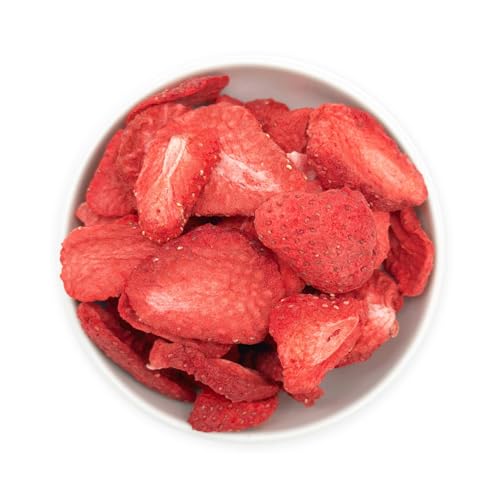 1001 Frucht - Gefriergetrocknete Erdbeerscheiben,50g, Ungesüßt und ohne Zuckerzusatz, Erdbeeren Gefriergetrocknet und Aromatische Früchte ohne Zusatzstoffe 1001 Frucht - Gefriergetrocknete Erdbeerscheiben,50g, Ungesüßt und ohne Zuckerzusatz, Erdbeeren Gefriergetrocknet und Aromatische Früchte ohne Zusatzstoffe von 1001 Frucht