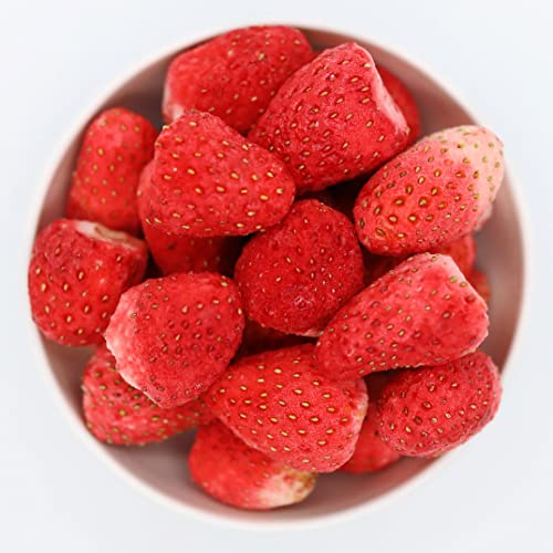 1001 Frucht gefriergetrocknete Erdbeeren 100 g I Trockenfrüchte für Müslimischung I getrocknete Erdbeeren mit hohem Vitamin C- Gehalt I ganze Früchte I gefriergetrocknete Früchte I Premium Qualität I von 1001 Frucht
