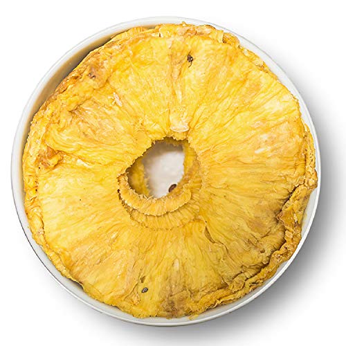 getrocknete Ananas, naturbelassen-500 Gramm - Exotische Trockenfrüchte ohne Zusatzstoffe - getrocknete Ananas ungezuckert - Sonnengetrocknete Ananasscheiben - aromatische Ananasscheiben von 1001 Frucht