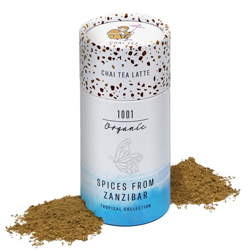1001 Organic Chai Tee Latte 40 g - Chai-Latte Gewürzmischung aus Sansibar - Chaigewürz mit Kurkuma, Ingwer, Zimt - Gewürz für Tee, Kaffee, Smoothies, Backwaren 1001 Organic Chai Tee Latte 40 g - Chai-Latte Gewürzmischung aus Sansibar - Chaigewürz mit Kurkuma, Ingwer, Zimt - Gewürz für Tee, Kaffee, Smoothies, Backwaren von 1001 Organic