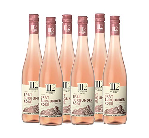 1112 Spätburgunder Rosé Trocken – Roséwein der Marke Elfhundertzwölf (6 x 0,75l) von 1112