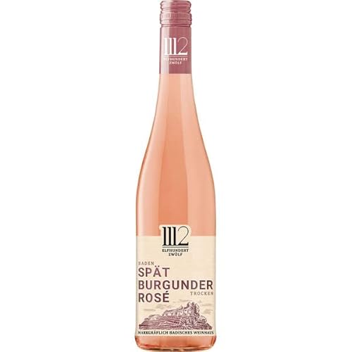 1112 Spätburgunder Rosèwein trocken 13% vol., 6er Pack (6 x 0.75 l) von 1112