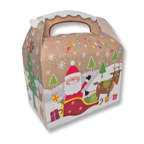 Weihnachtsmann-Süßigkeitsbox mit Überraschungsgeschenk im Inneren Weihnachtsmann-Süßigkeitsbox mit Überraschungsgeschenk im Inneren von 123bonbon