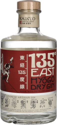 135° EAST Gin | Japanese Botanicals | Noten von Sansho-Pfeffer | Mit destilliertem Sake | 700ml | 42% alc. | Gewinner des San Fransisco World Spirits Competition 2022 von 135° EAST
