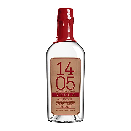 1405 Vodka | 700 ml | Aus 100% Bio-Mais | Sechs Destillationsgänge | Milder Vodkagenuss von 1405 Vodka