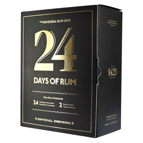 Rum-Adventskalender 2024 mit zwei Verkostungs-Gläsern und Ihrer persönlichen Gravur Rum-Adventskalender 2024 mit zwei Verkostungs-Gläsern und Ihrer persönlichen Gravur von 1423 ApS