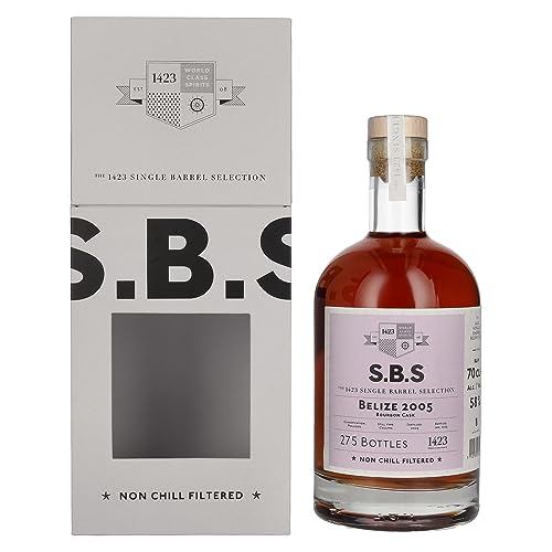 1423 S.B.S BELIZE Rum 2005 58% Vol. 0,7l in Geschenkbox von 1423 World Class Spirits