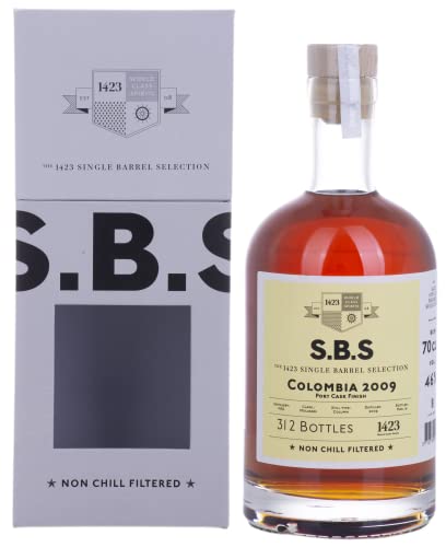 1423 S.B.S COLOMBIA Port Cask Finish 2009 46% Vol. 0,7l in Geschenkbox von 1423 World Class Spirits