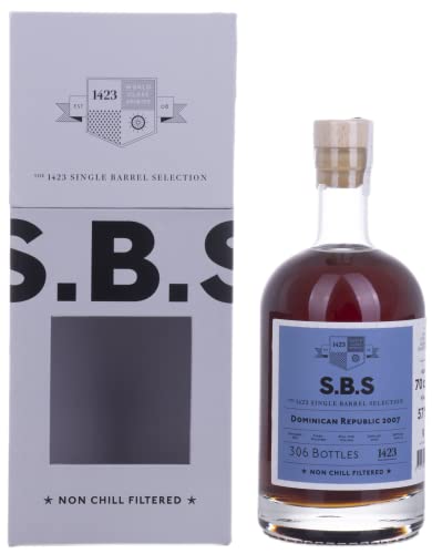 1423 S.B.S DOMINICAN REPUBLIC Rum 2007 57% Vol. 0,7l in Geschenkbox von 1423 World Class Spirits
