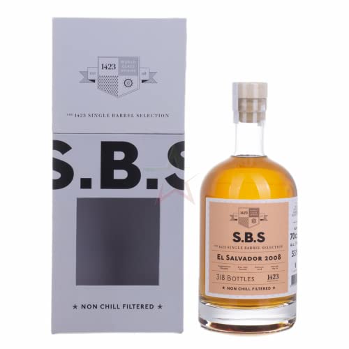 1423 S.B.S EL SALVADOR Rum 2008 55,00% 0,70 lt. von 1423 World Class Spirits