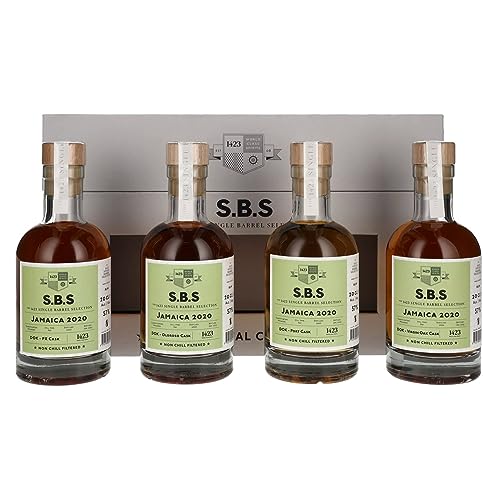 1423 S.B.S JAMAICA Experimental Cask Series 57% Vol. 4x0,2l in Geschenkbox von 1423 World Class Spirits