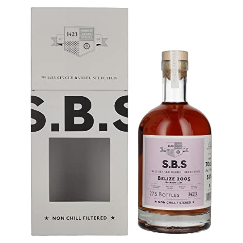 1423 World Class Spirits S.B.S BELIZE Rum 2005 58%, Volume - 0.7 l in Geschenkbox Rum von 1423 World Class Spirits