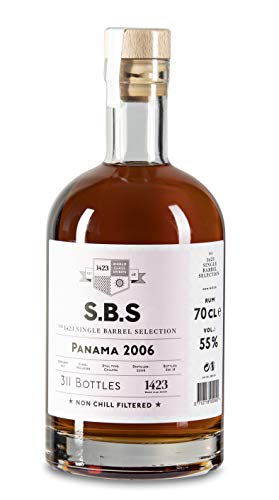 1423 World Class Spirits S.B.S PANAMA Cask Strength Rum 2006 (1 x 0.7 L) von 1423 World Class Spirits