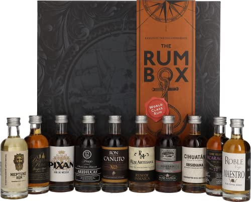 The Rum Box 40,9% Vol. 10x0,05l in Geschenkbox von 1423 World Class Spirits
