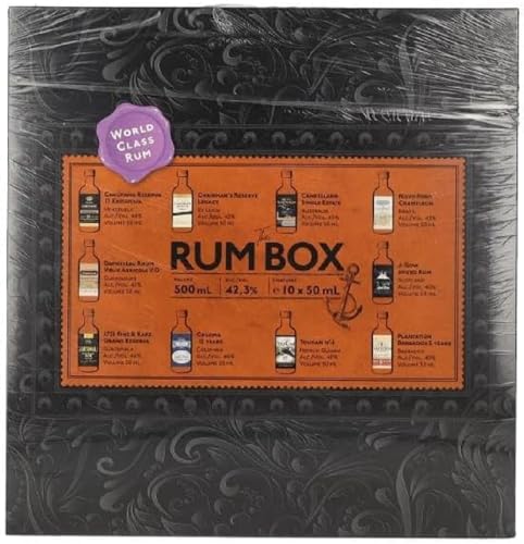 The Rum Box Purple Edition 42,3% Vol. 10x0,05l in Geschenkbox The Rum Box Purple Edition 42,3% Vol. 10x0,05l in Geschenkbox von 1423 World Class Spirits