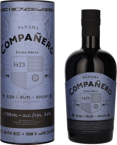 Compañero PANAMA Extra Añejo Rum 54% Vol. 0,7l in Geschenkbox von 1423 World Class Spirits