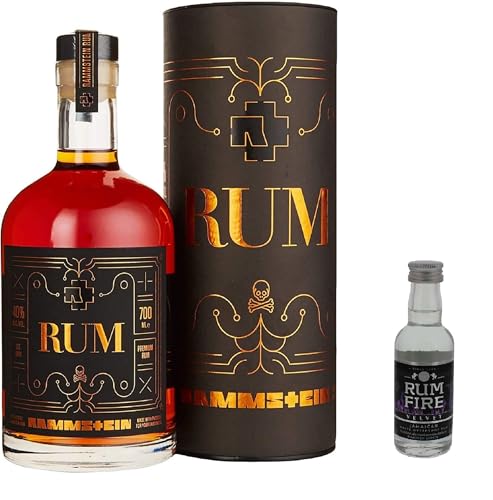 Rammstein Rum 0,7 Liter 40% Vol. incl. Miniatur 50ml Rammstein Rum 0,7 Liter 40% Vol. incl. Miniatur 50ml von 1423 World Class