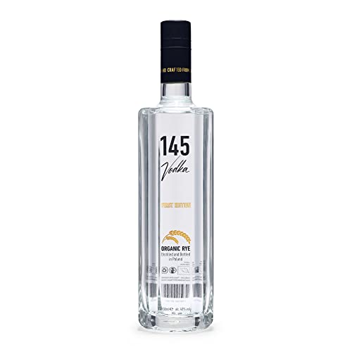 145 Vodka | exklusiver polnischer Bio Vodka | 1 x 0.7l | DLG Gold Award 2022 | Red Dot Winner 2023 von 145 Vodka