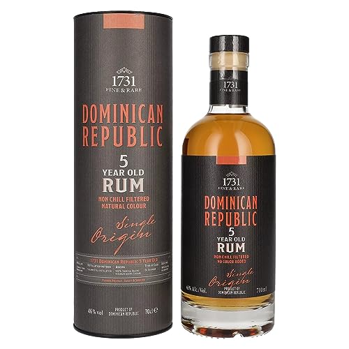 1731 Fine & Rare DOMINICAN REPUBLIC 5 Years Old Single Origin Rum 46% Vol. 0,7l in Geschenkbox von 1731