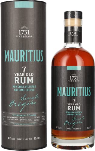 1731 Fine & Rare MAURITIUS 7 Years Old Single Origin Rum 46% Vol. 0,7l in Geschenkbox von 1731 Fine & Rare