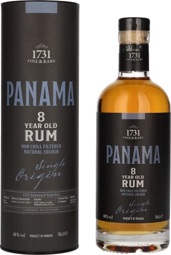 1731 Fine & Rare PANAMA 8 Years Old Single Origin Rum 46% Vol. 0,7l in Geschenkbox von 1731