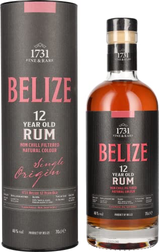 1731 Fine & Rare BELIZE 12 Years Old Single Origin Rum 46% Vol. 0,7l in Geschenkbox von 1731