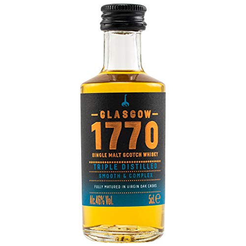 1770 GLASGOW TRIPLE DISTILLED RELEASE No.1 Single Malt 46% vol. 1x0,05L MINIATUR von 1770 Glasgow