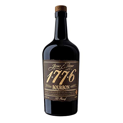 James E. Pepper 1776 | Bourbon Whiskey | Nach originalem Rezept aus 1776 | Intensiver Duft von Eiche und Vanille | 700ml | 46% vol. von 1776 Whiskey