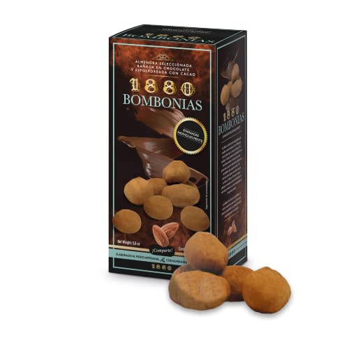 1880 |Chocolate Covered Caramelized Almonds 1880 | 160g | Einzelverpackung | Höchste Qualität Turrón-Snack von 1880