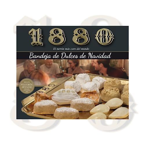 1880 – Schale mit süßen Weihnachtsspezialitäten, exquisite Auswahl an Leckereien zum Teilen und Genießen an den Feiertagen, nach handwerklichem Rezept, 270 g von 1880