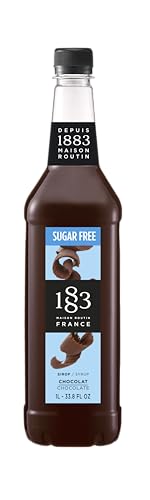1883 Schoko Sirup Zuckerfrei | Qualität aus Frankreich | 1 Liter | PET-Flasche | Vegan 1883 Schoko Sirup Zuckerfrei | Qualität aus Frankreich | 1 Liter | PET-Flasche | Vegan von 1883 Maison Routin