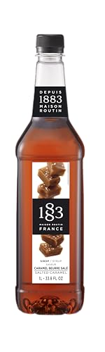 1883 Salted Caramel Sirup | Qualität aus Frankreich | 1 Liter | PET-Flasche | Vegan 1883 Salted Caramel Sirup | Qualität aus Frankreich | 1 Liter | PET-Flasche | Vegan von 1888 Maison Routin