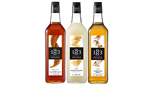 Gourmet-Sortiment: Dulce de leche-Sirup, weiße Schokolade und gegrillter Chamalow von Routin