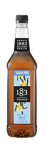1883 Vanille Sirup Zuckerfrei | Qualität aus Frankreich | 1 Liter | PET-Flasche | Vegan 1883 Vanille Sirup Zuckerfrei | Qualität aus Frankreich | 1 Liter | PET-Flasche | Vegan von 1883 Maison Routin