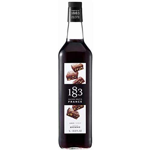 1883 MAISON ROUTIN Premium-Sirup mit Browniegeschmack für Cocktails, Mocktails, Smoothies, Eistee, Desserts, Glas, 1 l von 1883 Routin