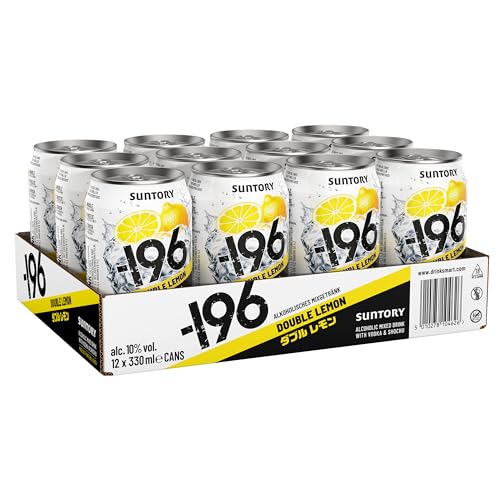 -196 Double Lemon | Alkoholisches Mixgetränk mit Vodka und Shochu | fertig gemixt in der Dose | 10 Prozent Vol | 12 x 0,33l Einweg -196 Double Lemon | Alkoholisches Mixgetränk mit Vodka und Shochu | fertig gemixt in der Dose | 10 Prozent Vol | 12 x 0,33l Einweg von -196℃ 瞬間凍結