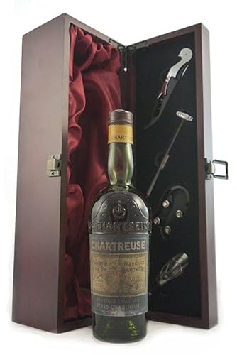 -1964 Bottling Grande Chartreuse Green L Garnier 75% Proof 1/2 bottle in einer mit Seide ausgestatetten Geschenkbox, 1 x 375ml -1964 Bottling Grande Chartreuse Green L Garnier 75% Proof 1/2 bottle in einer mit Seide ausgestatetten Geschenkbox, 1 x 375ml von -1964 Grande Chartreuse