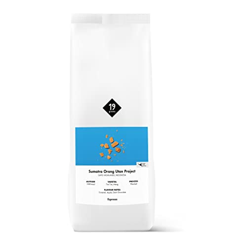 Indonesien Sumatra Orang-Utan Espresso |1kg ganze Bohne | fair & nachhaltig | frisch geröstet | 100% Arabica Kaffeebohnen | specialty coffee | 19grams Kaffeerösterei von 19grams