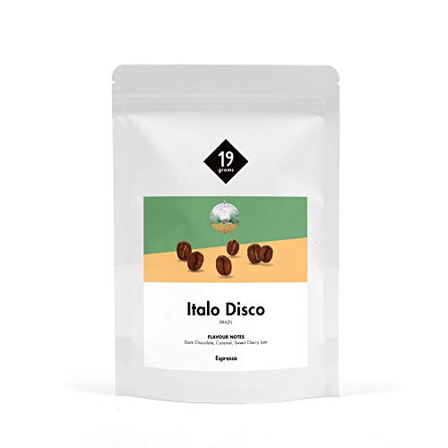 Italo Disco Espresso | 250g ganze Bohne | fair und nachhaltig | frisch geröstet | 100% Arabica Kaffeebohnen | specialty coffee | 19grams Kaffeerösterei von 19grams
